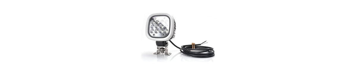 WAŚ high-output LED work lamp with mounting bracket