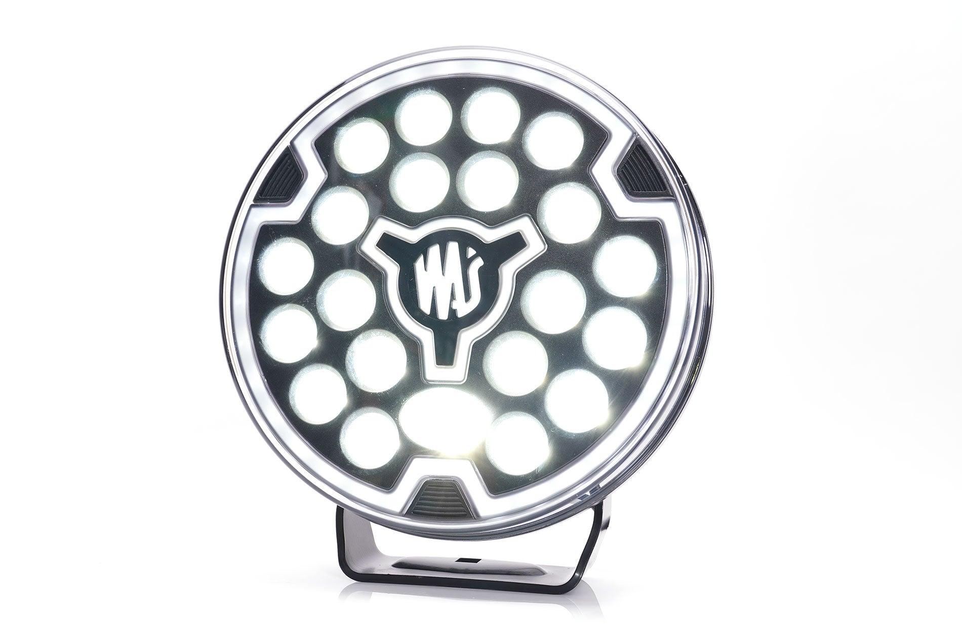 9" Round Driving Lamp, Black, W268 HR50 Off Road - Euromotive Lighting & Signal