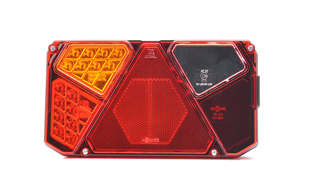 Rear 3 Function Truck Lamp, 12/24V, W124DL & W124DP - Euromotive Lighting & Signal