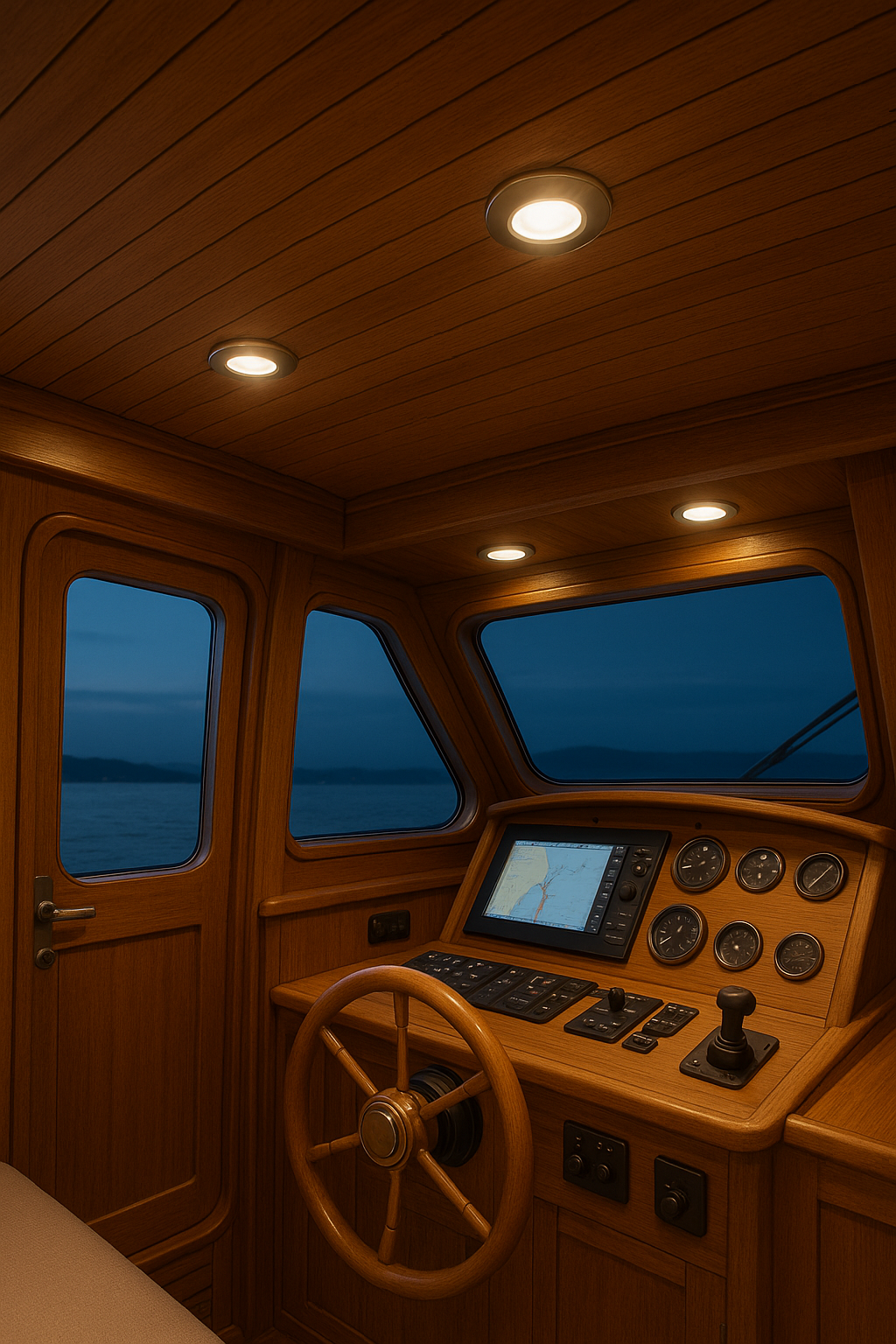 Recessed Led Interior Round Lamp W/Dimmer Switch, 12/24V - Euromotive Lighting & Signal