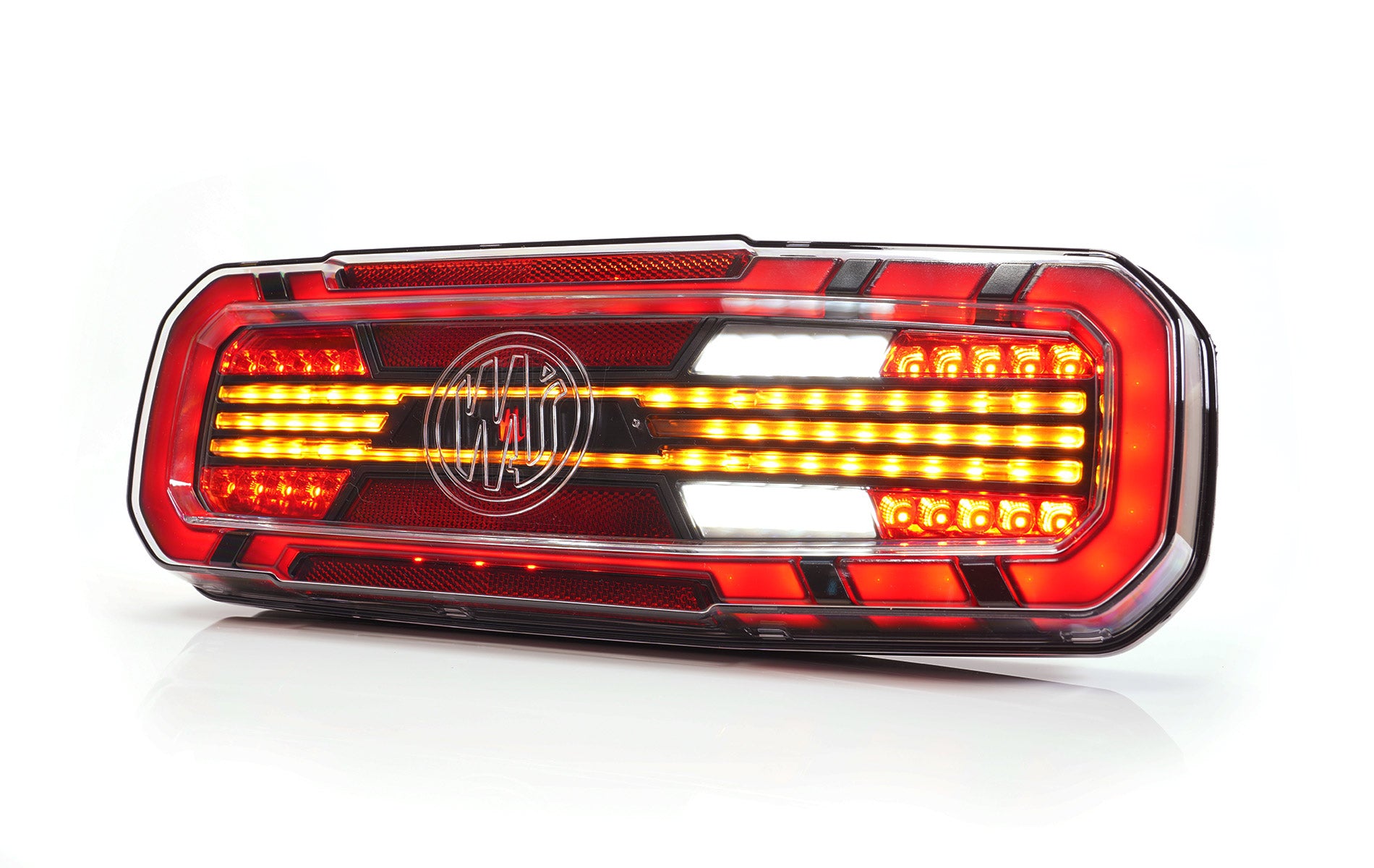 W278DD LINE 5 Function Truck Tail Lamp with Dynamic Indicator & Dark Lens (NO LOGO)
