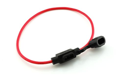 1 Way Mini Fuseholder 2Mm2 Red Cable - Euromotive Lighting & Signal