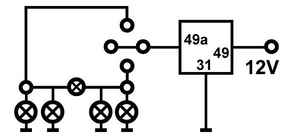 1584 Flasher Unit 12V 2x21W +0-4W - Euromotive Lighting & Signal