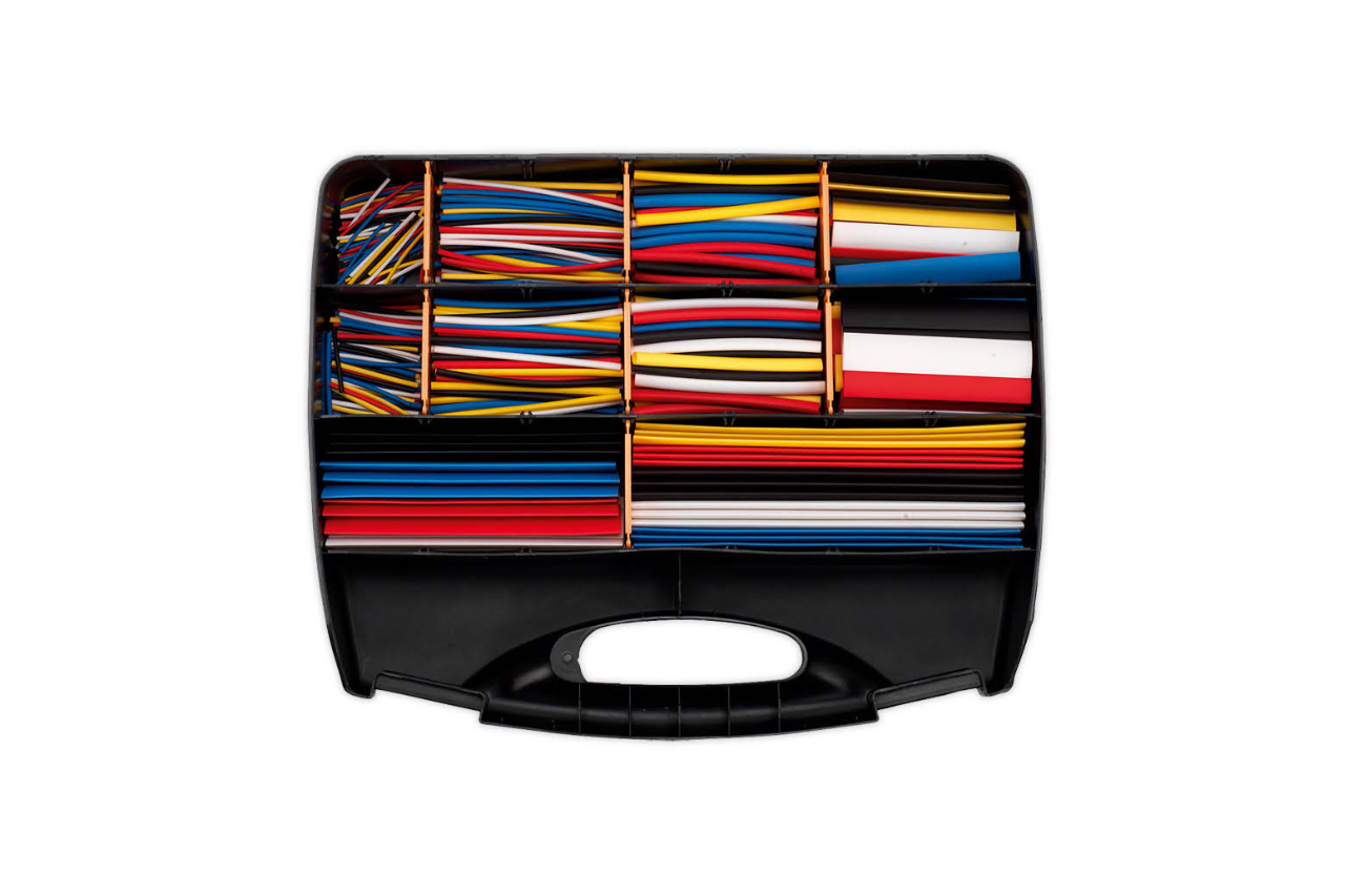 2:1 Heatshrink Kit Multi Colours - 590 Piece Kit