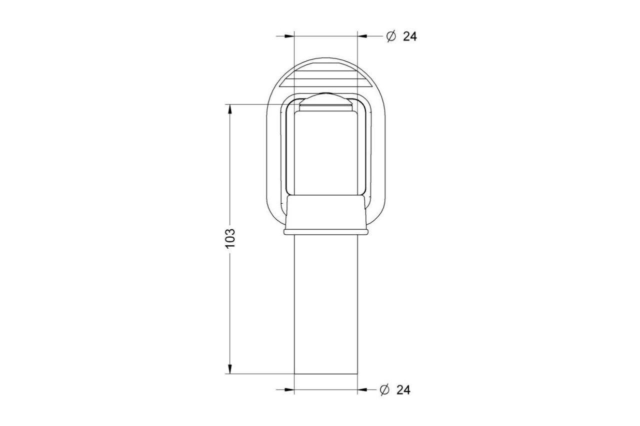 DIN Pole Mount Weld Fix - Euromotive Lighting & Signal