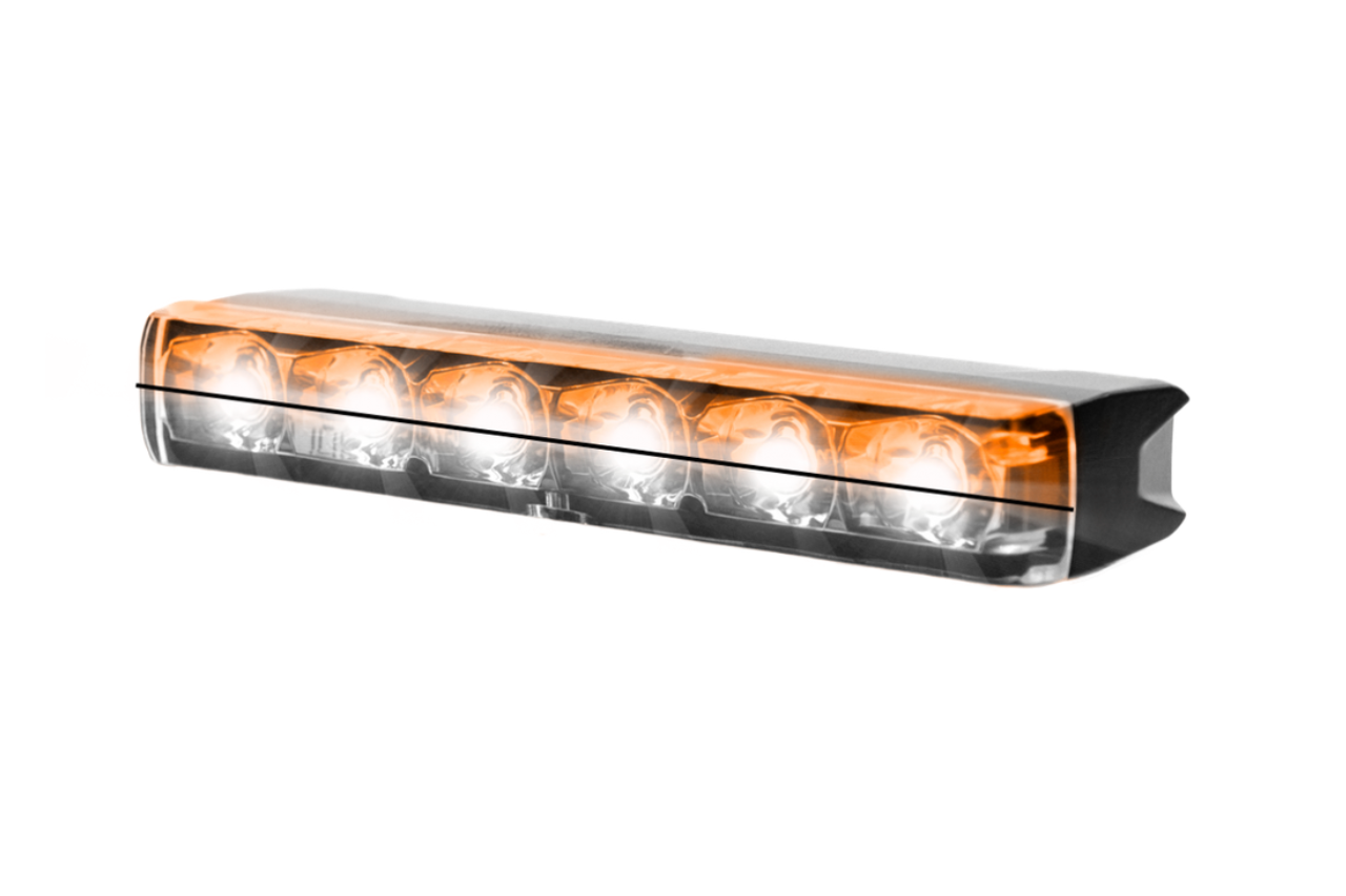 ED6 LED Directional Dual Colour Lamps - Edge Dagger Series Amber/white - Euromotive Lighting & Signal