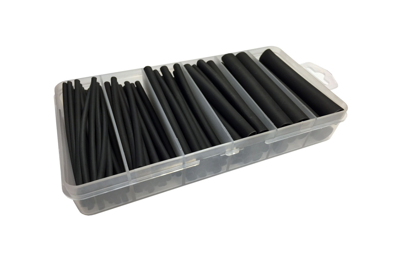 Heatshrink Kit 3:1 Black - 87 Piece Kit - Euromotive Lighting & Signal