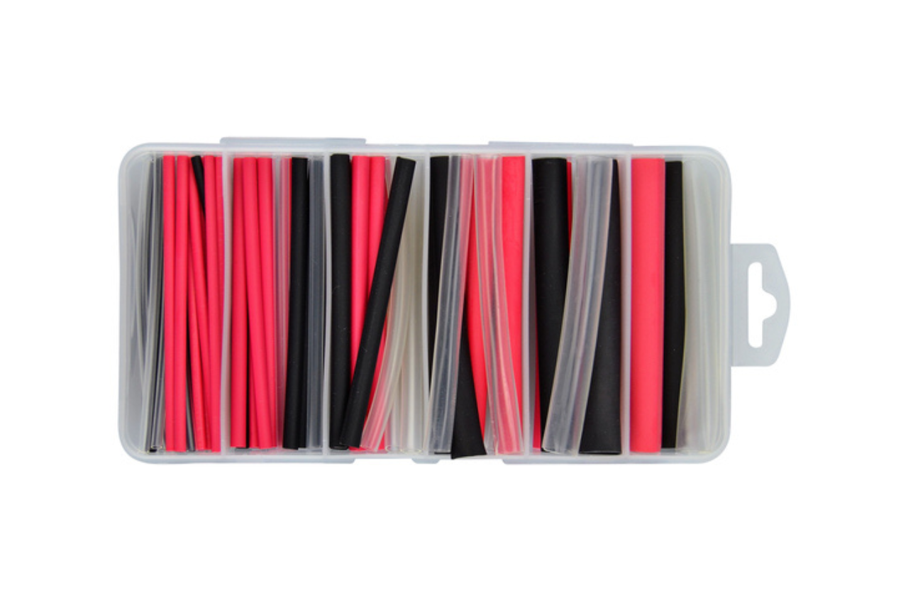 Heatshrink Kit 3:1 Black, Red & Clear - 87 Piece Kit - Euromotive Lighting & Signal