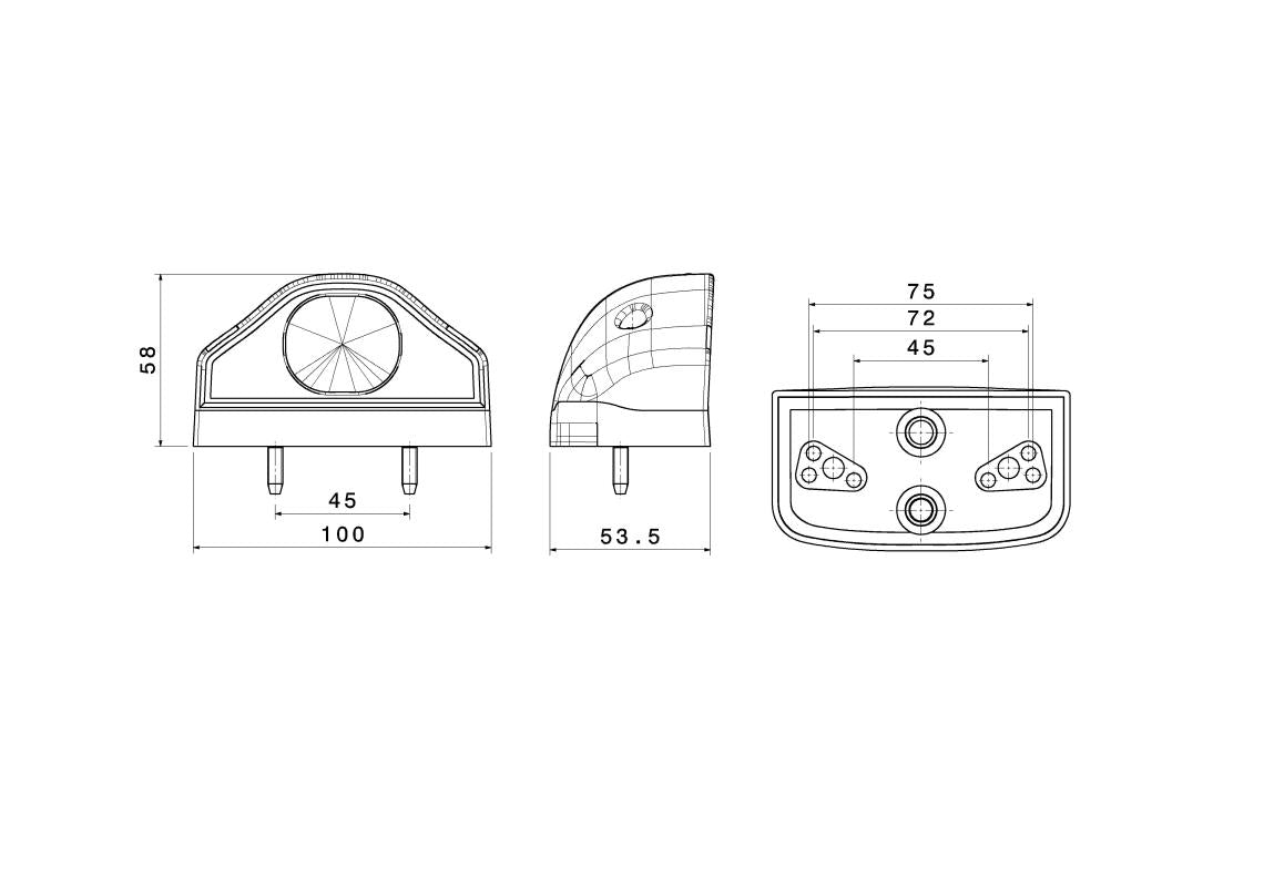 Vignal Number Plate Lamp - Euromotive Lighting & Signal