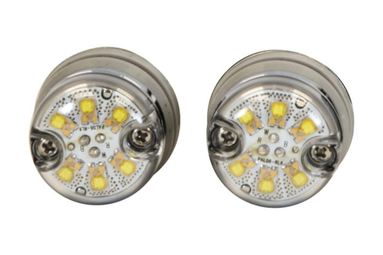 6 LED Hide-Away Strobe - Pair (HL6) - Covert Series Blue/Red - Euromotive Lighting & Signal
