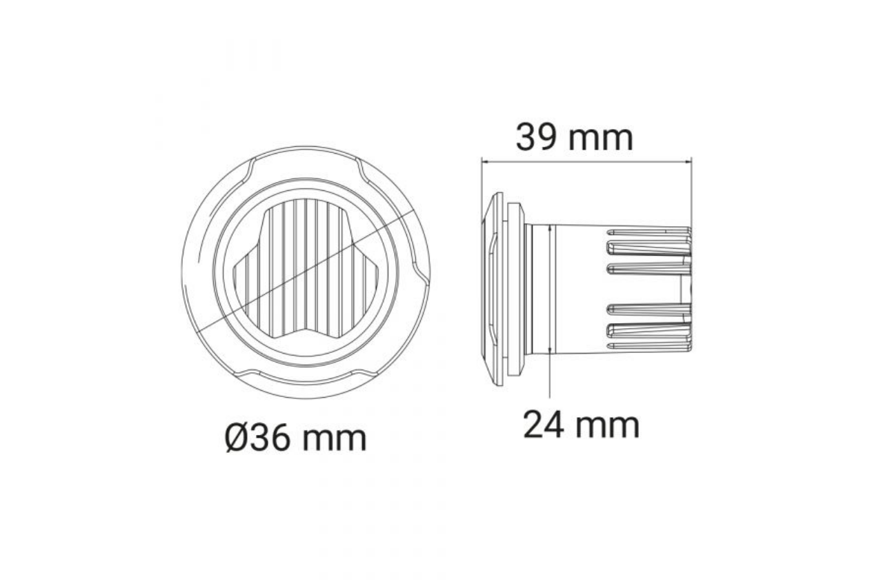 F13 Pop-n-Lock 3 LED Directional Lamp - Covert Series Amber - Euromotive Lighting & Signal