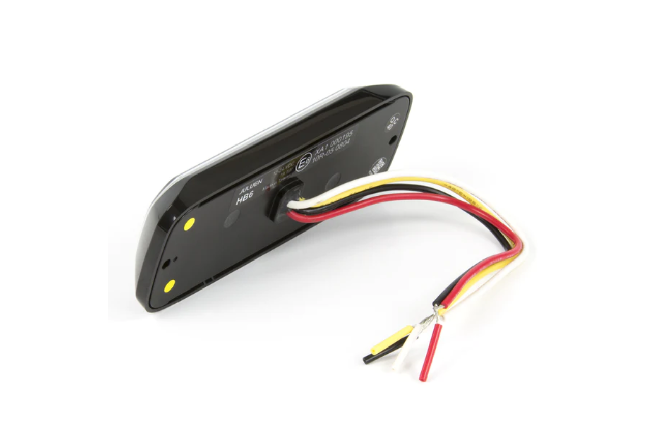 HB6 Strobe Light with Halo Ring (M069) - Halo Blitz Series Red-RedHalo - Euromotive Lighting & Signal