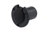 Receptacle Cigar12V-16A Max Flush Fitting - Euromotive Lighting & Signal