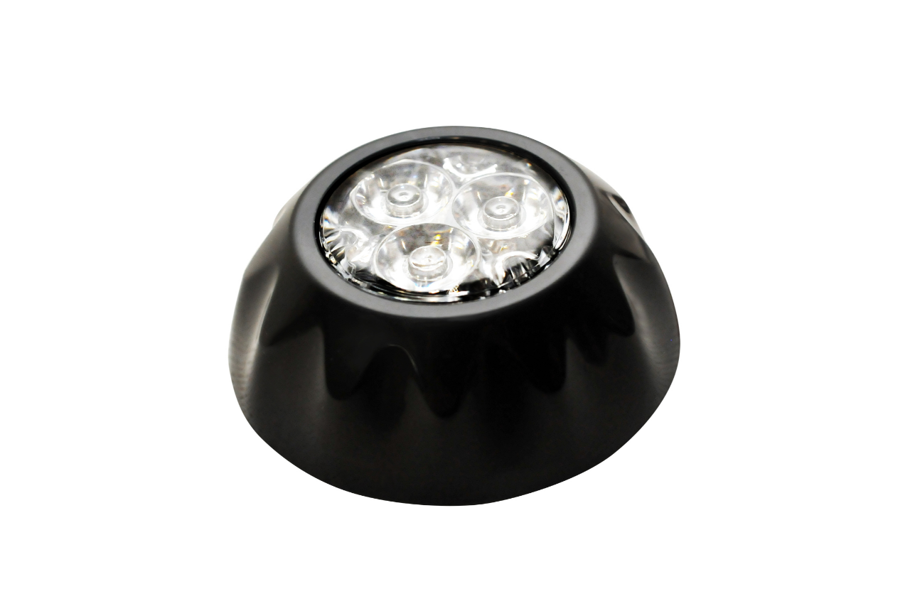 Red 3 LED Blast Surface Mounted Directional Warning Strobe - Covert Series - Euromotive Lighting & Signal