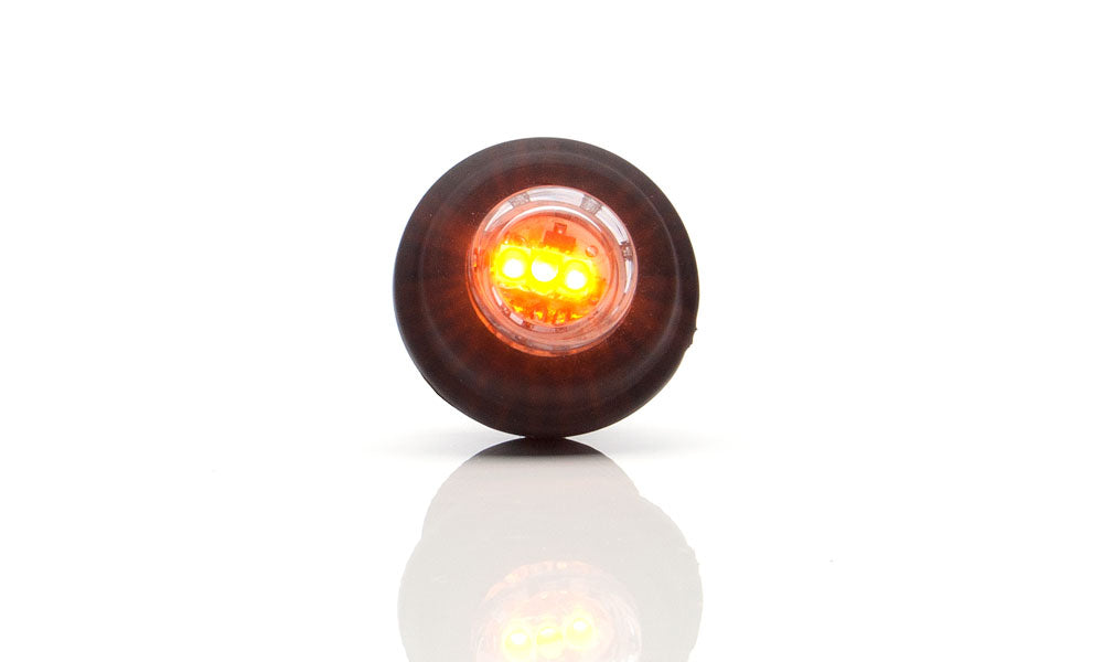 W80 EC670 Amber Round Marker LED Lamp - Euromotive Lighting & Signal