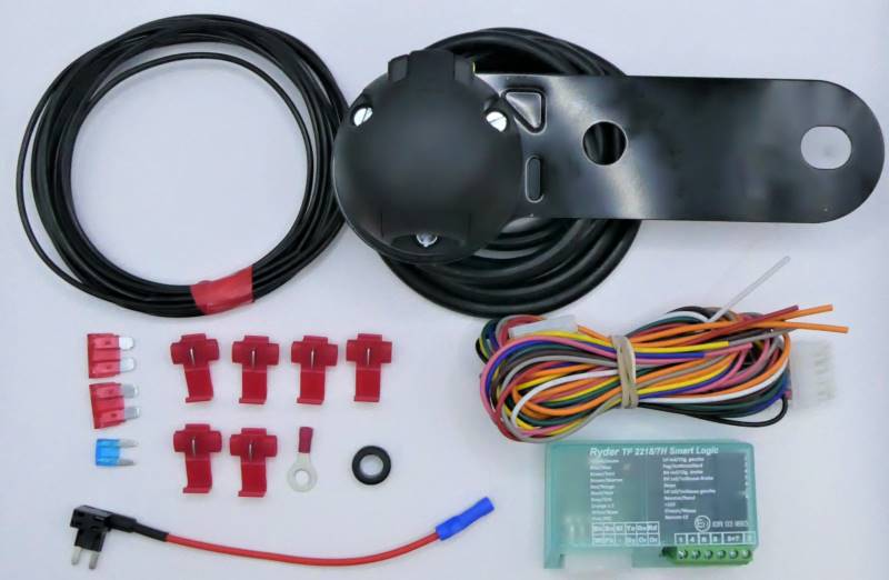 12N/7pin kit 2m. with socket mounting plate and TF2218/7H Bypass - Euromotive Lighting & Signal