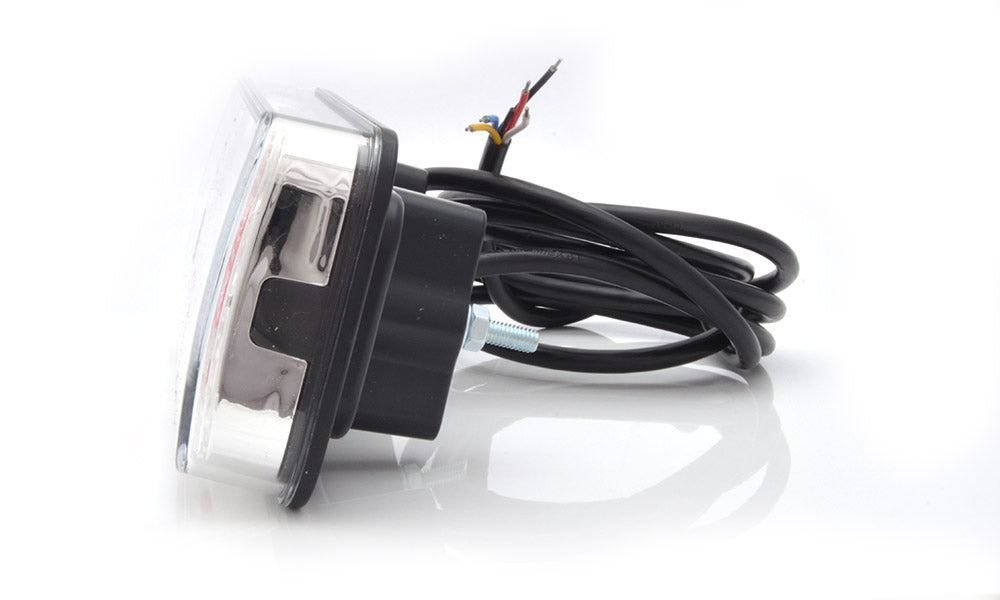 Rear Comb Lamp Stop/Tail/Ind/Fog Clear Lens W66L - Euromotive Lighting & Signal