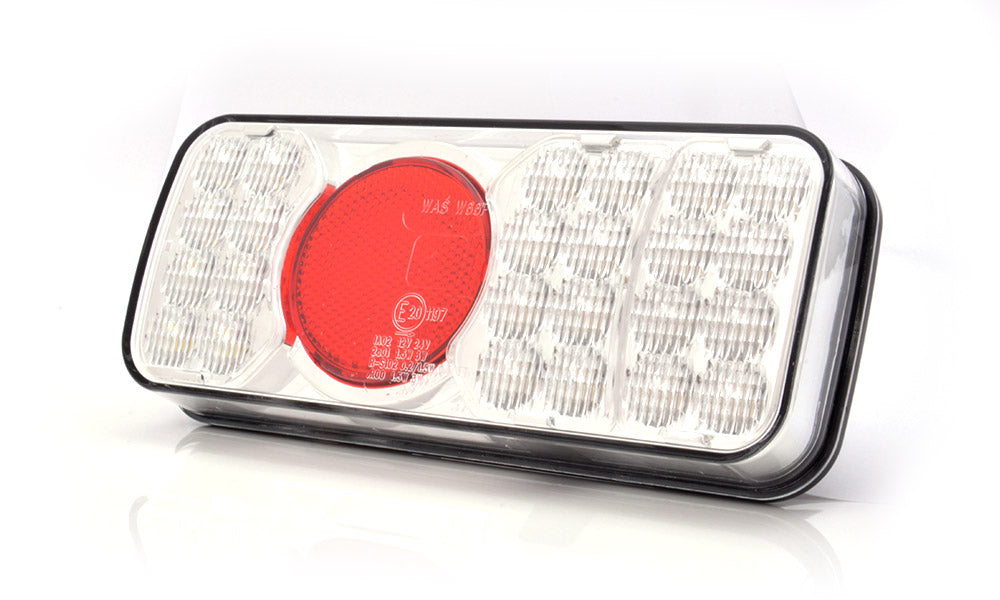 Rear Comb Lamp Stop/Tail/Ind/Rev Clear Lens W66P - Euromotive Lighting & Signal