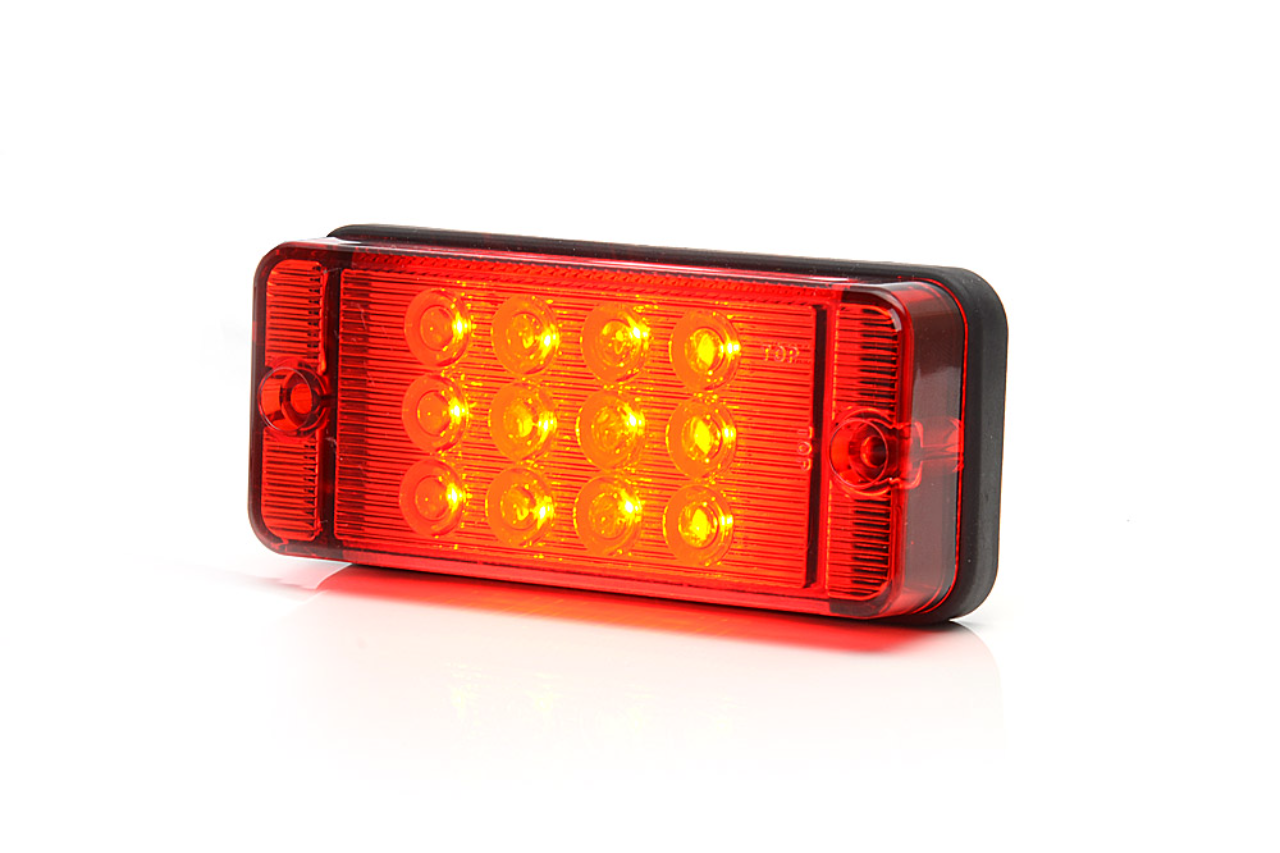 W83D Rear LED Fog Lamp with Red Lens - EC700KR - Euromotive Lighting & Signal