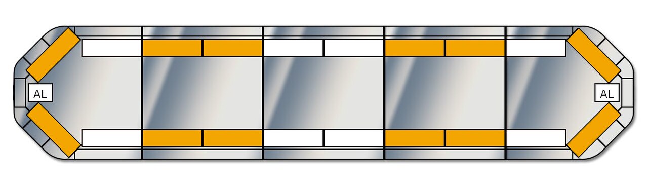 ELS Legion Led Lightbar 1540mm - 12 Amber Module - Euromotive Lighting & Signal