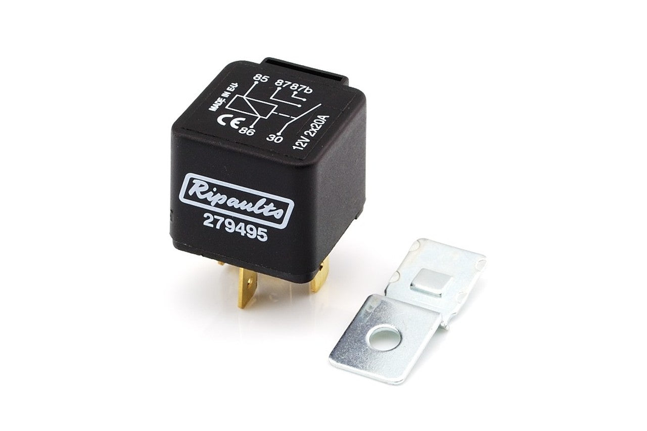 279495 Double Contact Relay 12V 2x20A - Euromotive Lighting & Signal
