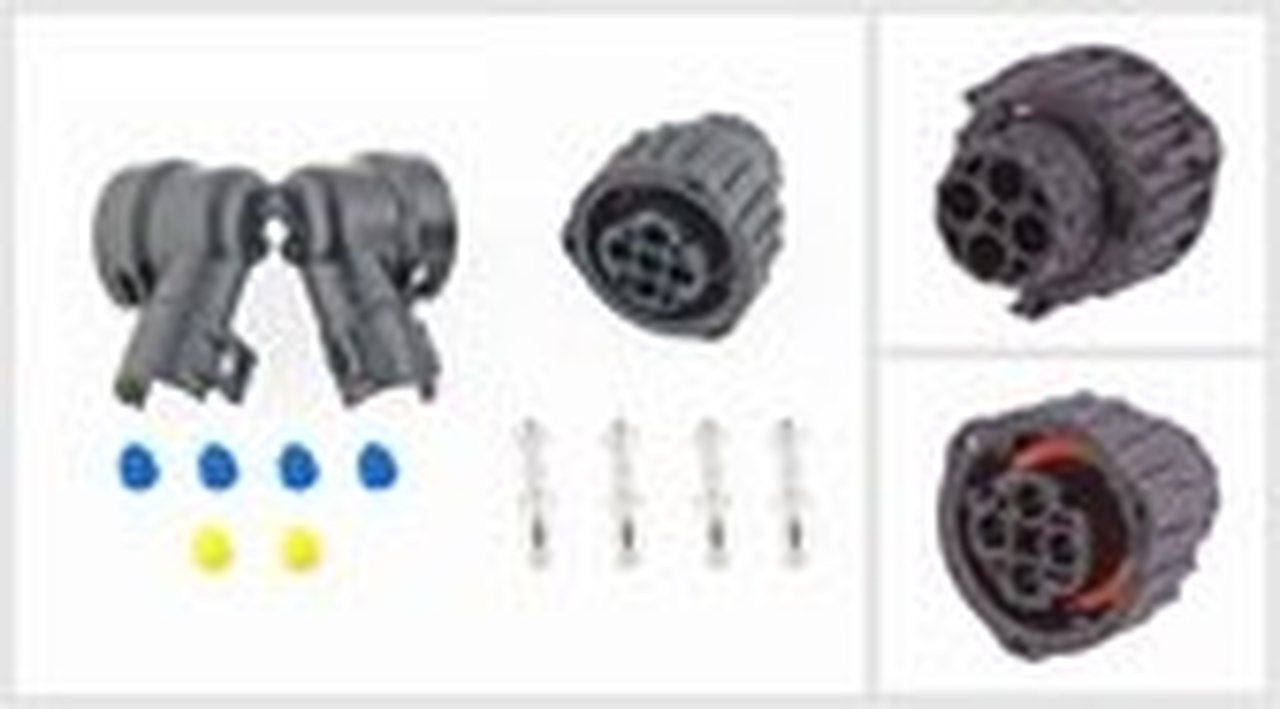 7810618 8-pin angled plug for DAF - Euromotive Lighting & Signal