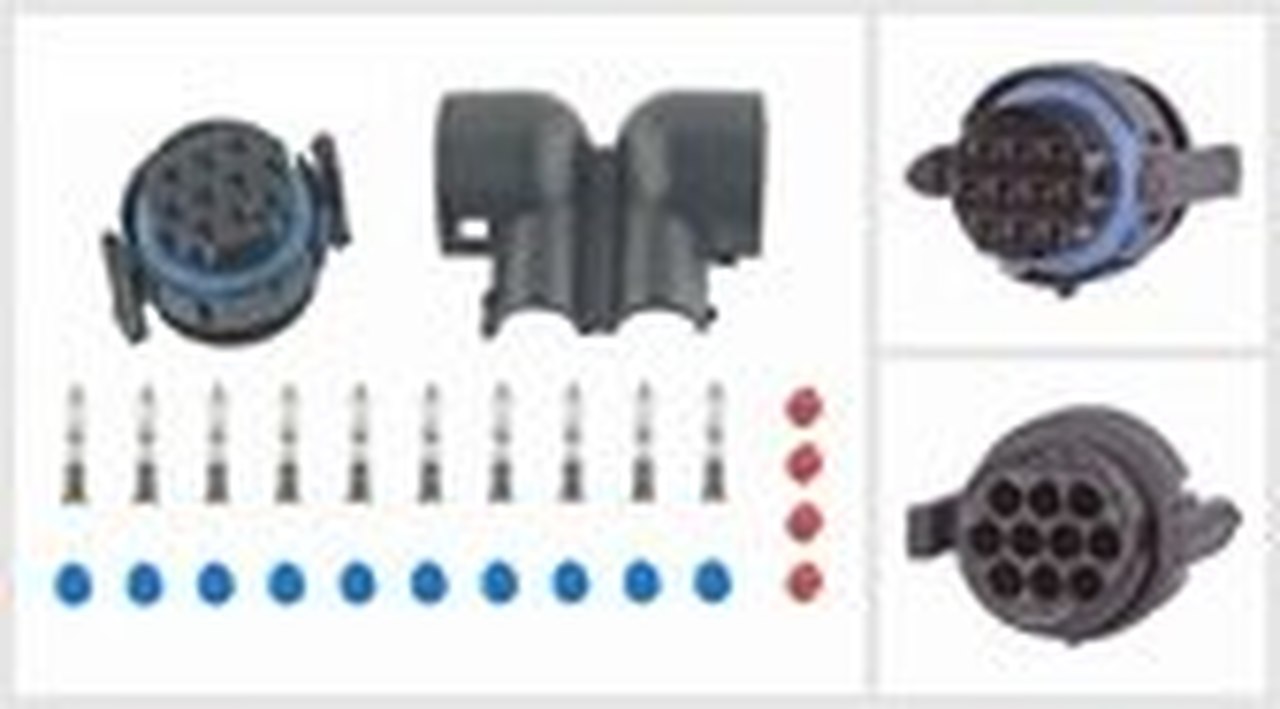 7810647 10-pin angled plug for IVECO - Euromotive Lighting & Signal