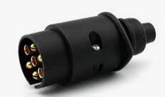 Hinged 12v Plastic 7 Pin Plug - Euromotive Lighting & Signal