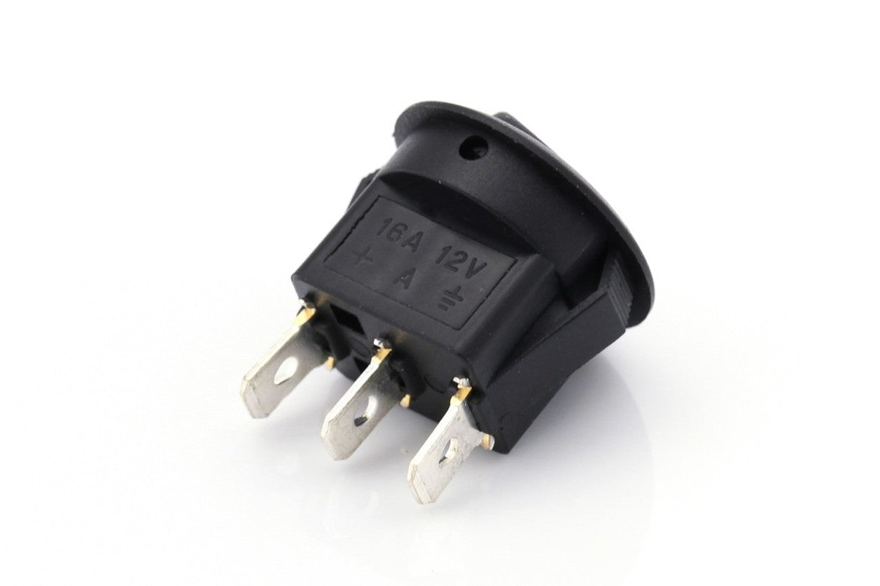 Mini Rocker Switch 12V/16A On/On - Euromotive Lighting & Signal