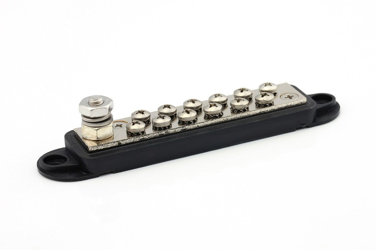 Power Distribution 12 Points Black M6 - Euromotive Lighting & Signal