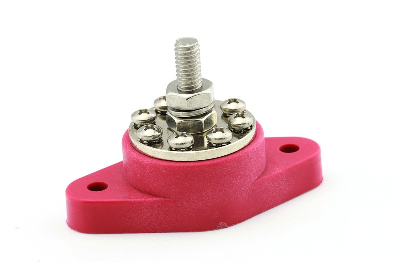 Power Distribution 8 Points Red M8 - Euromotive Lighting & Signal