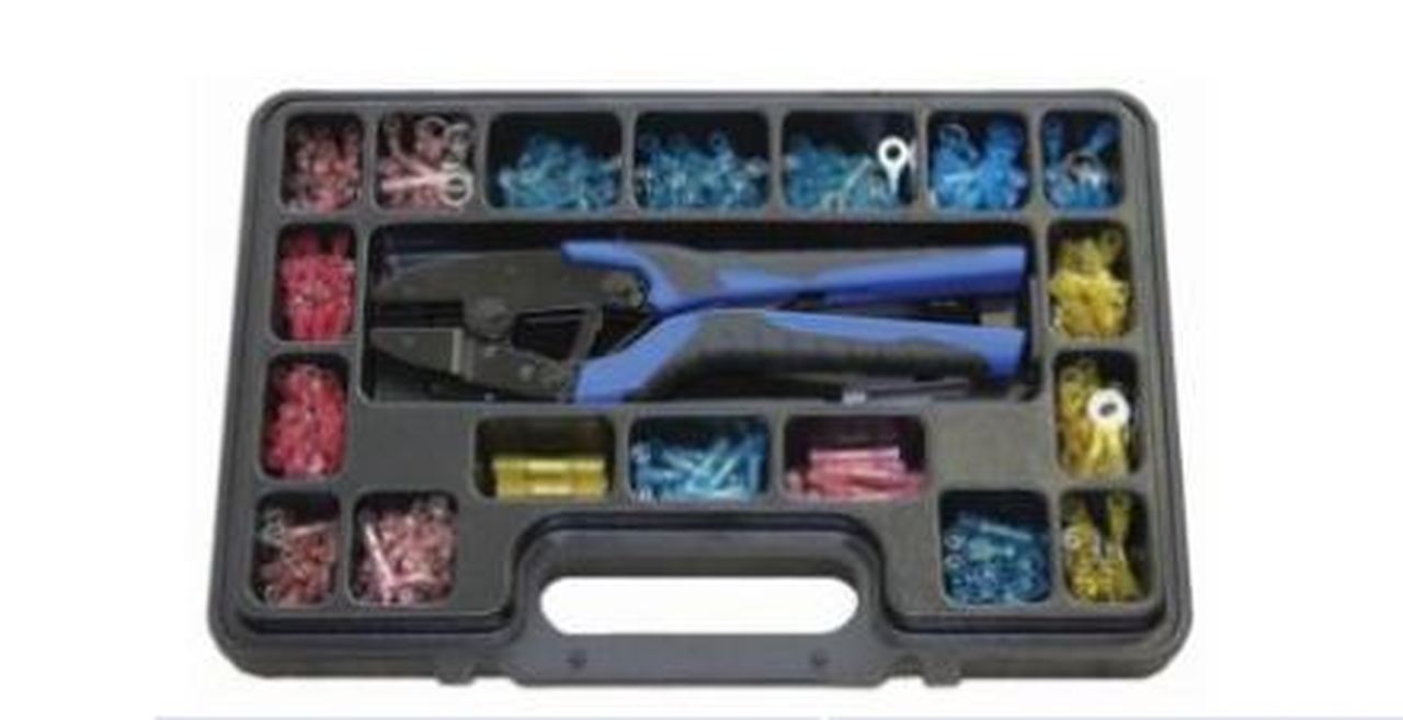Pro Heatshrink Term Crimp Kit With Crimp Tool 378 Pcs - Euromotive Lighting & Signal