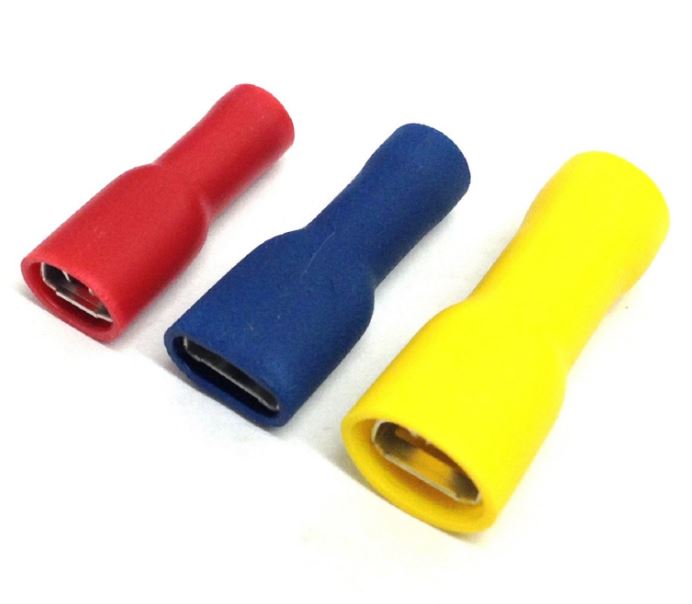 Fully Insulated Female Spade Connectors - Euromotive Lighting & Signal