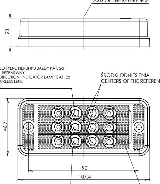 W111 EC821 LED Stop/Tail/Indicator Lamp - Euromotive Lighting & Signal
