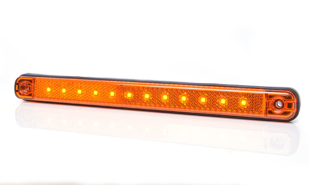W115 LED EC824 Side position Slimline Flush 12 LED with Reflex Reflector - Euromotive Lighting & Signal