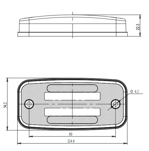 W158 EC1137Z LED Position Lamp With Double Neon Effect & Indicator - Euromotive Lighting & Signal