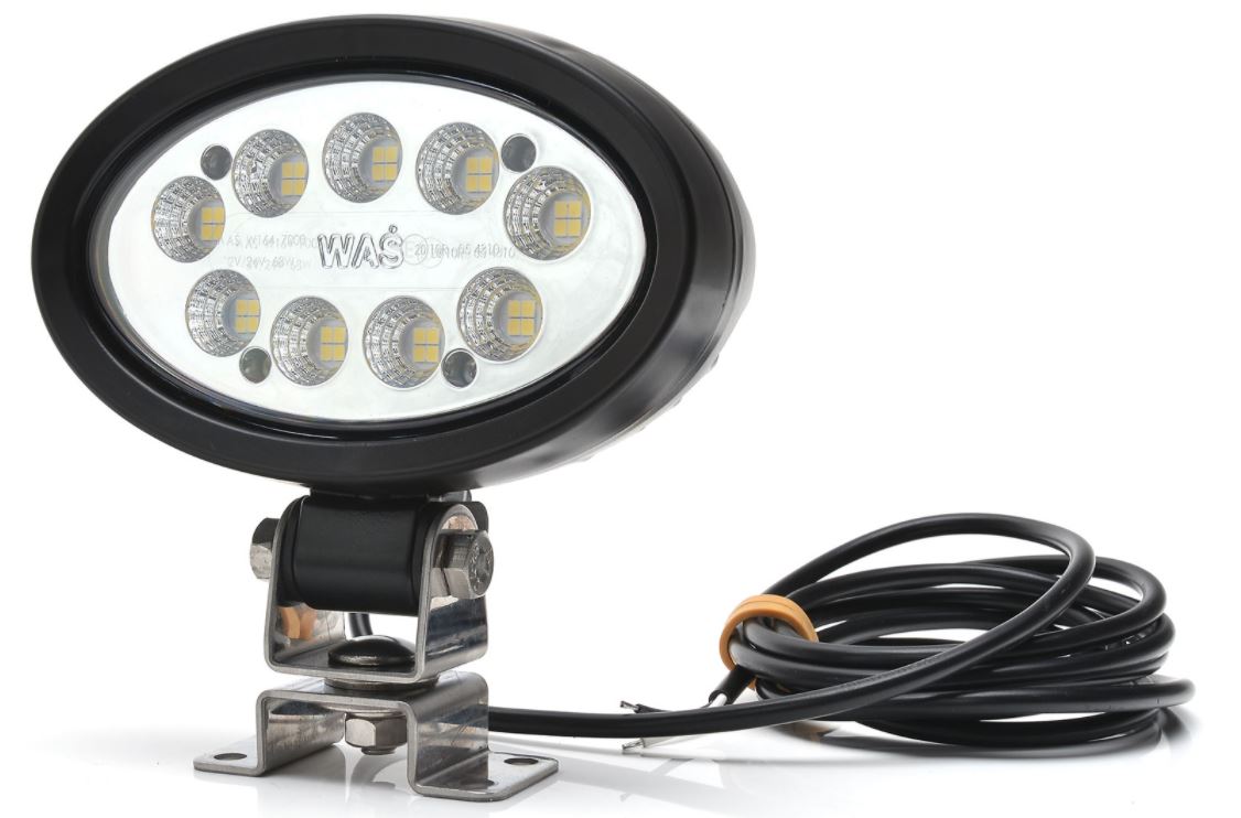 W165 EC1463 Oval LED Work Lamp – 2000lm Flood Beam Light