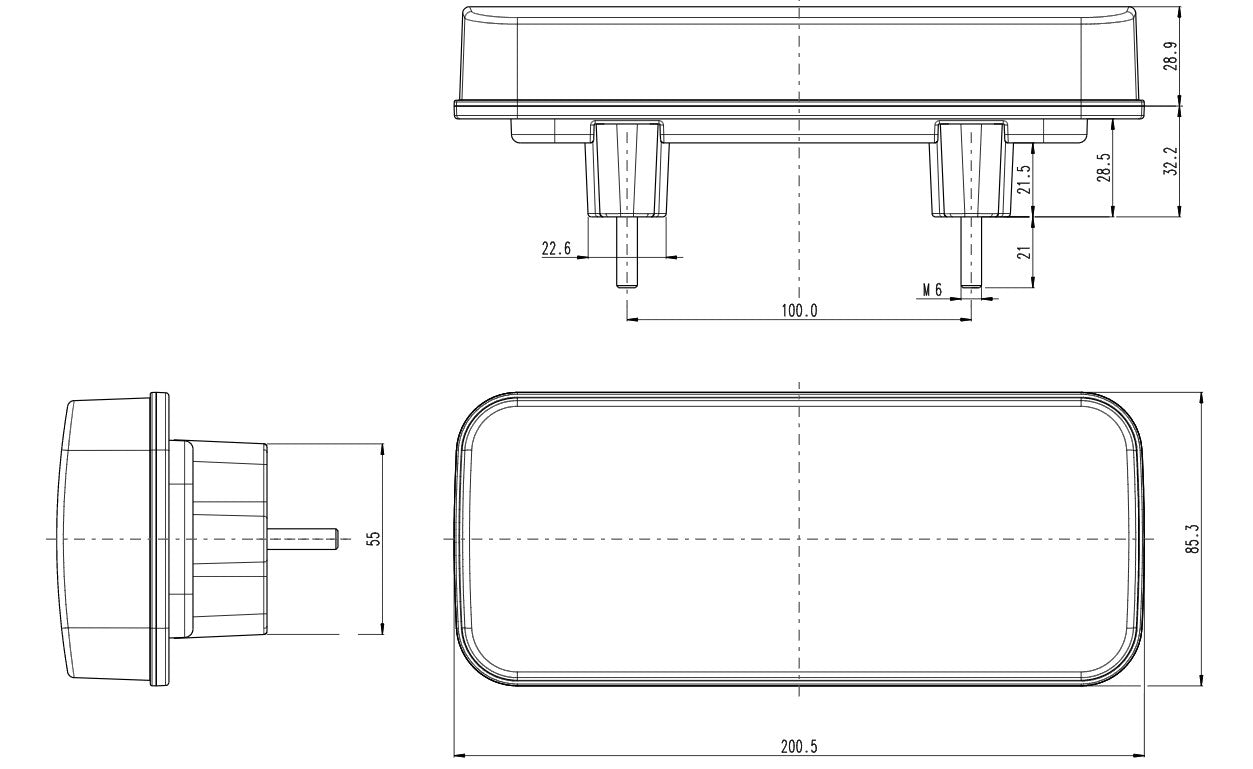 W187 EC1310L/P LED Combination Lamp Static Indicator with Hologram Effect - Euromotive Lighting & Signal