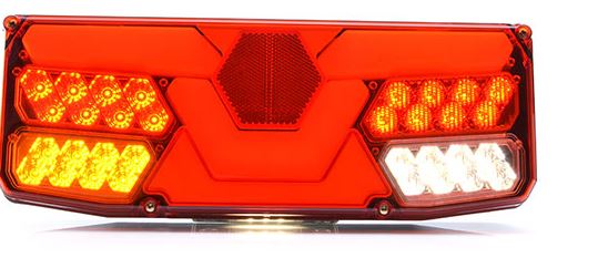 W138DL EC1060O24/EC1063O24 LED Rear Truck Lamp with 7 Pin Connector & Built in Resistor - Euromotive Lighting & Signal
