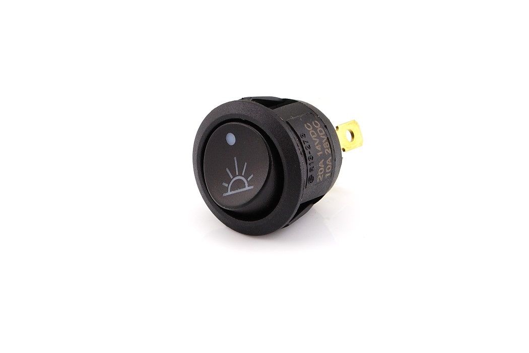 Mini Rocker Switch, Dome Lamp, On-Off, White Led - Euromotive Lighting & Signal