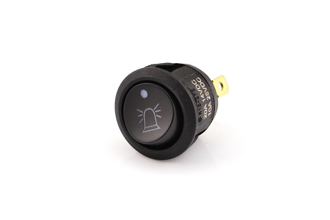 Mini Rocker Switch, Beacon, On-Off, Blue Led - Euromotive Lighting & Signal