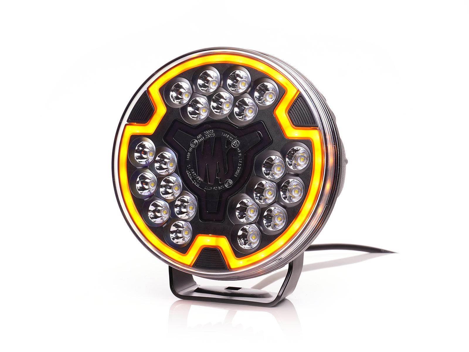 Spot driving lamp, DRL, side Marker, 9000lm, 12/24V W257 Blk - Euromotive Lighting & Signal