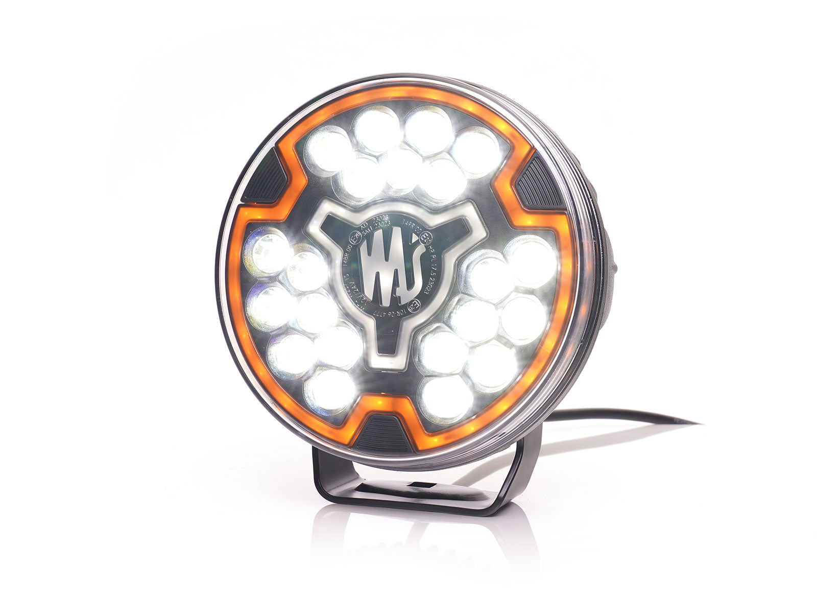 Spot driving lamp, DRL, side Marker, 9000lm, 12/24V W257 Blk - Euromotive Lighting & Signal