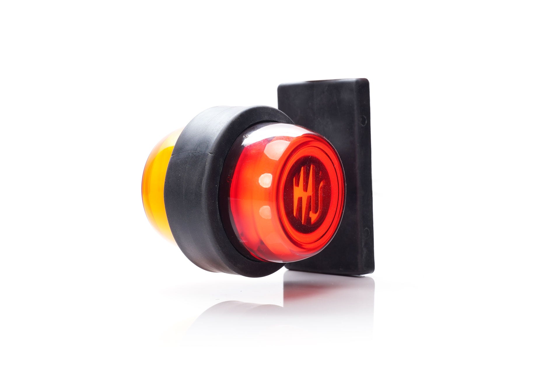 Amber-Red Neon Outline Stalk Marker Lamp W74.2 Logo - Euromotive Lighting & Signal