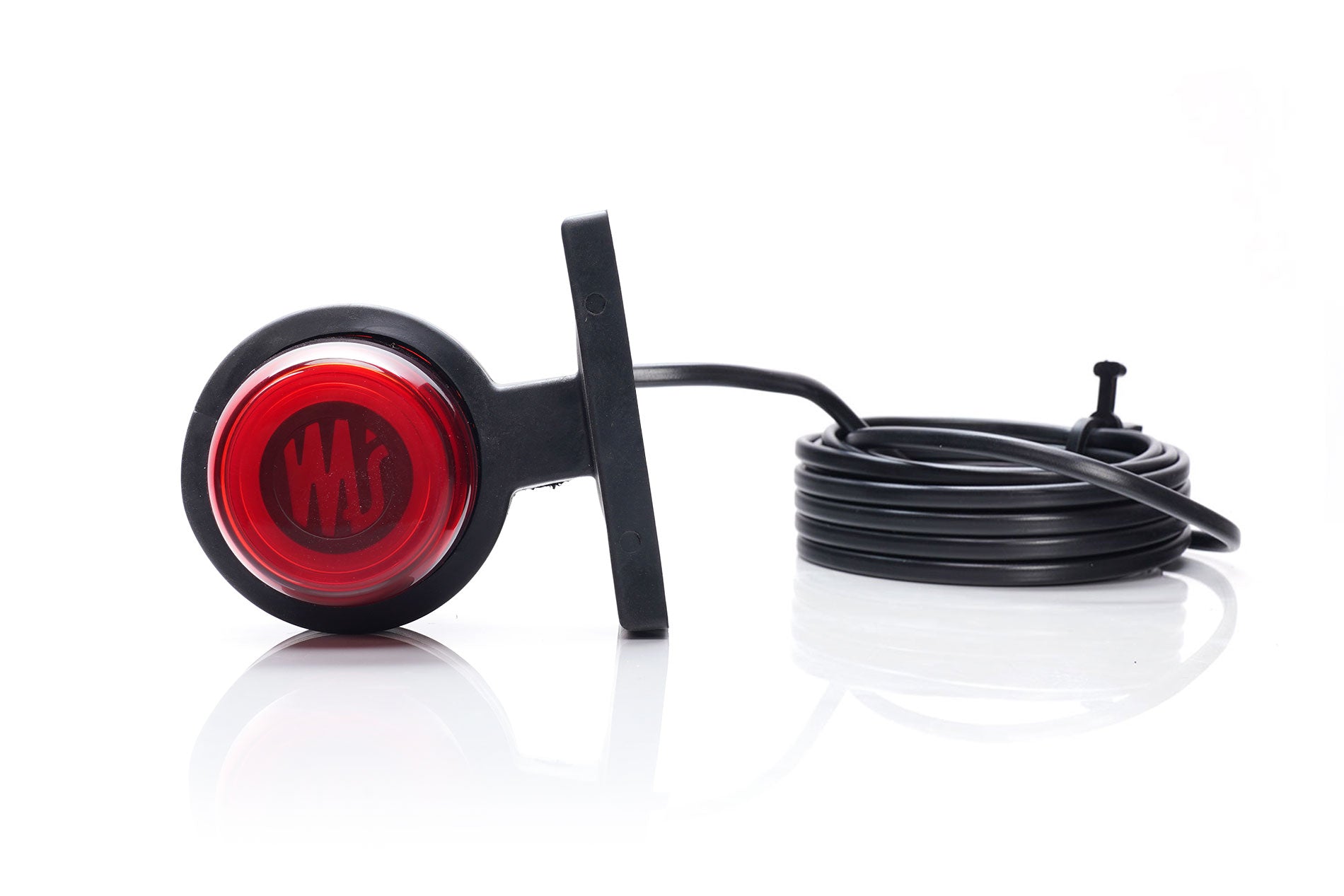 Amber-Red Neon Outline Stalk Marker Lamp W74.2 Logo - Euromotive Lighting & Signal