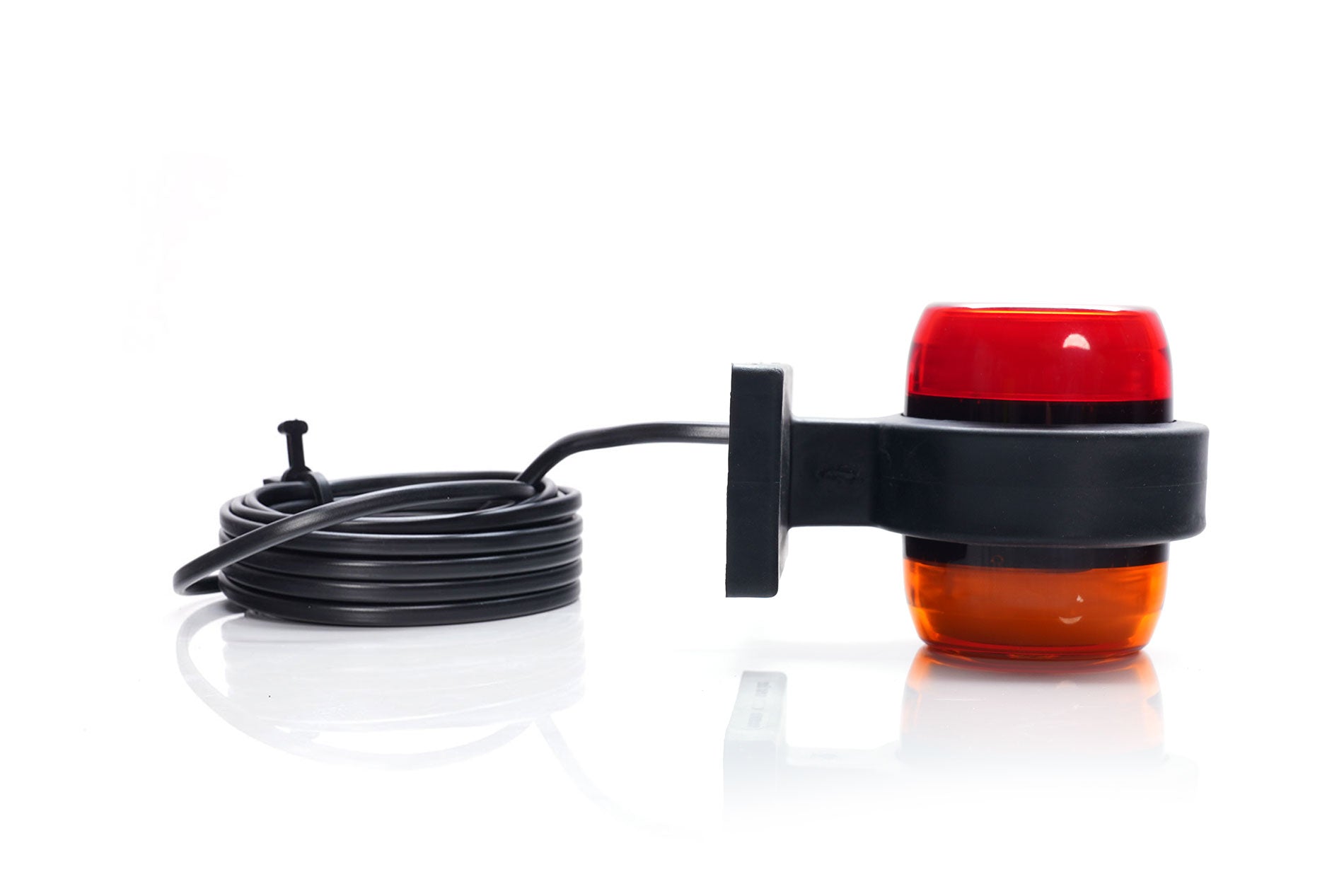 Amber-Red Neon Outline Stalk Marker Lamp W74.2 Logo - Euromotive Lighting & Signal