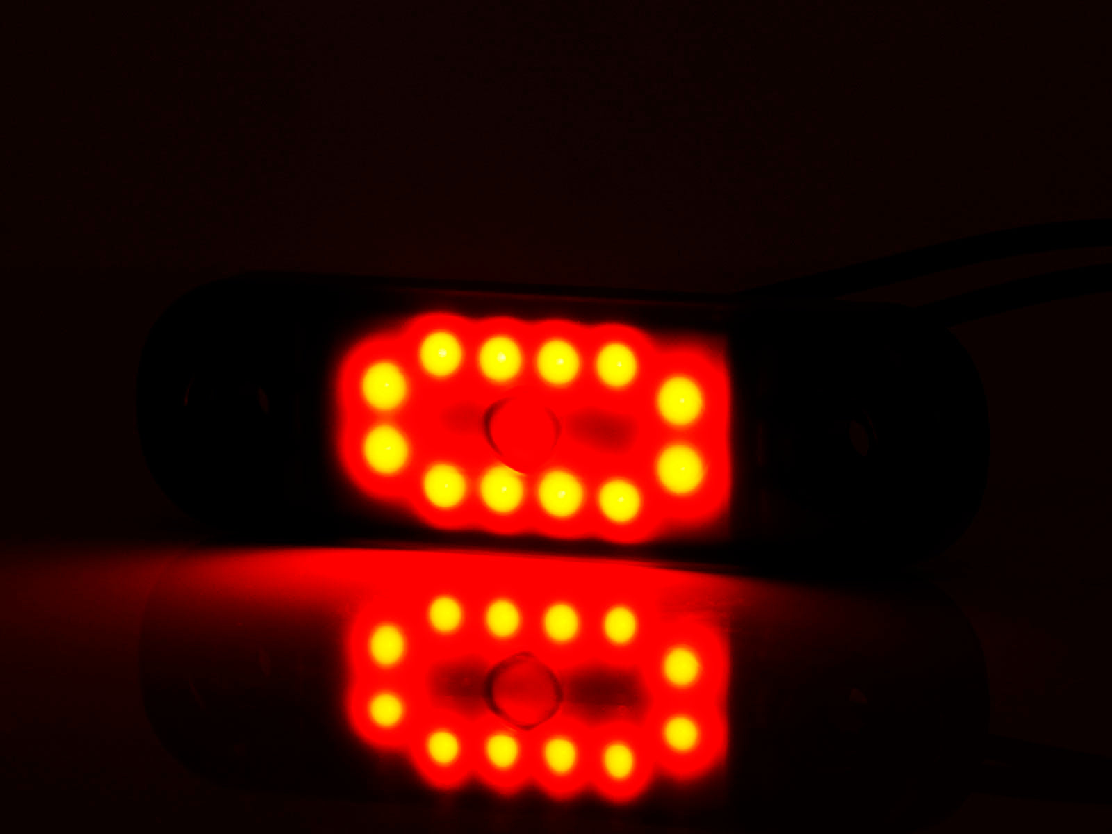Rear Marker Lamp, 12 Led, 12/24V, W275.2 BLACK - Euromotive Lighting & Signal