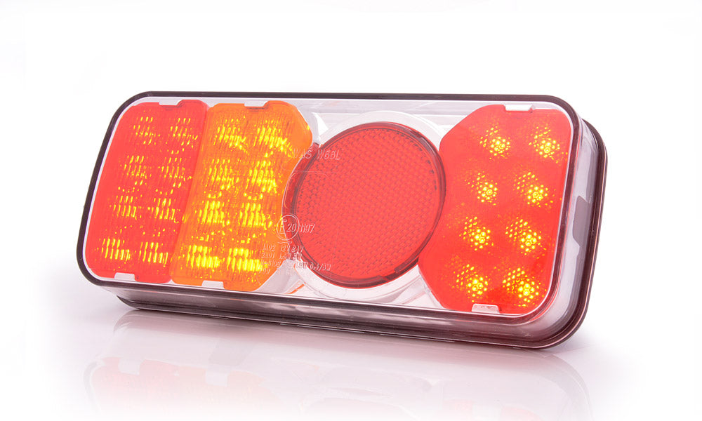 Rear Comb Lamp Stop/Tail/Ind/Fog Coloured Lens W66L