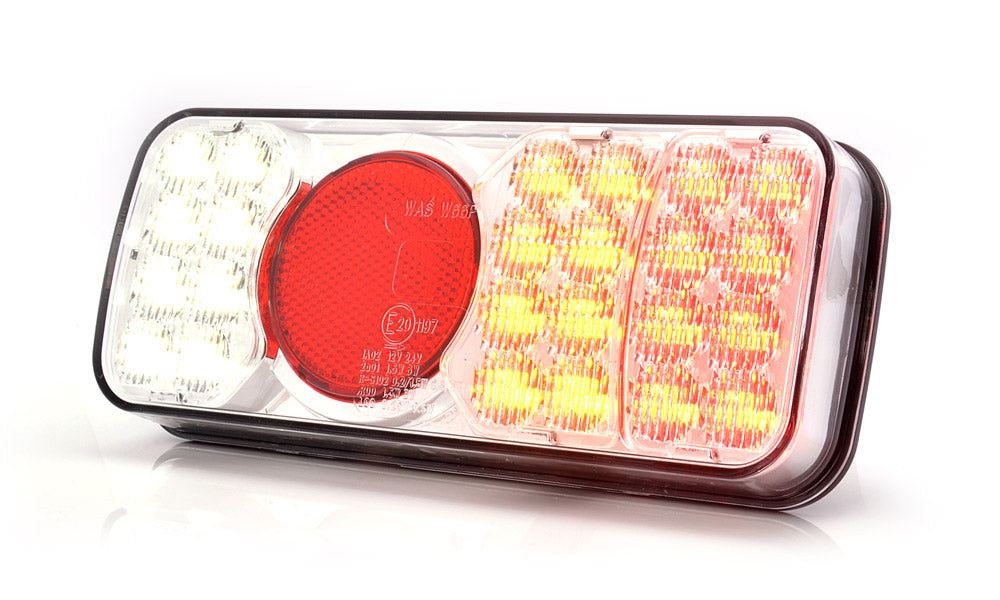 Rear Comb Lamp Stop/Tail/Ind/Rev Clear Lens W66P