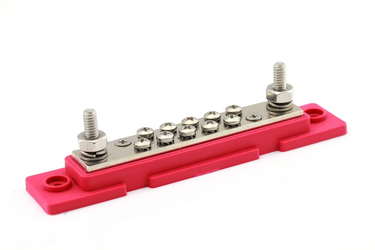 Power Distribution 10 Points Red M6 - Euromotive Lighting & Signal